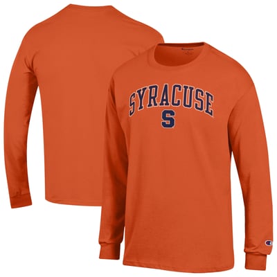  Syracuse Orange Champion Arch Over Logo Long Sleeve T-Shirt - Orange